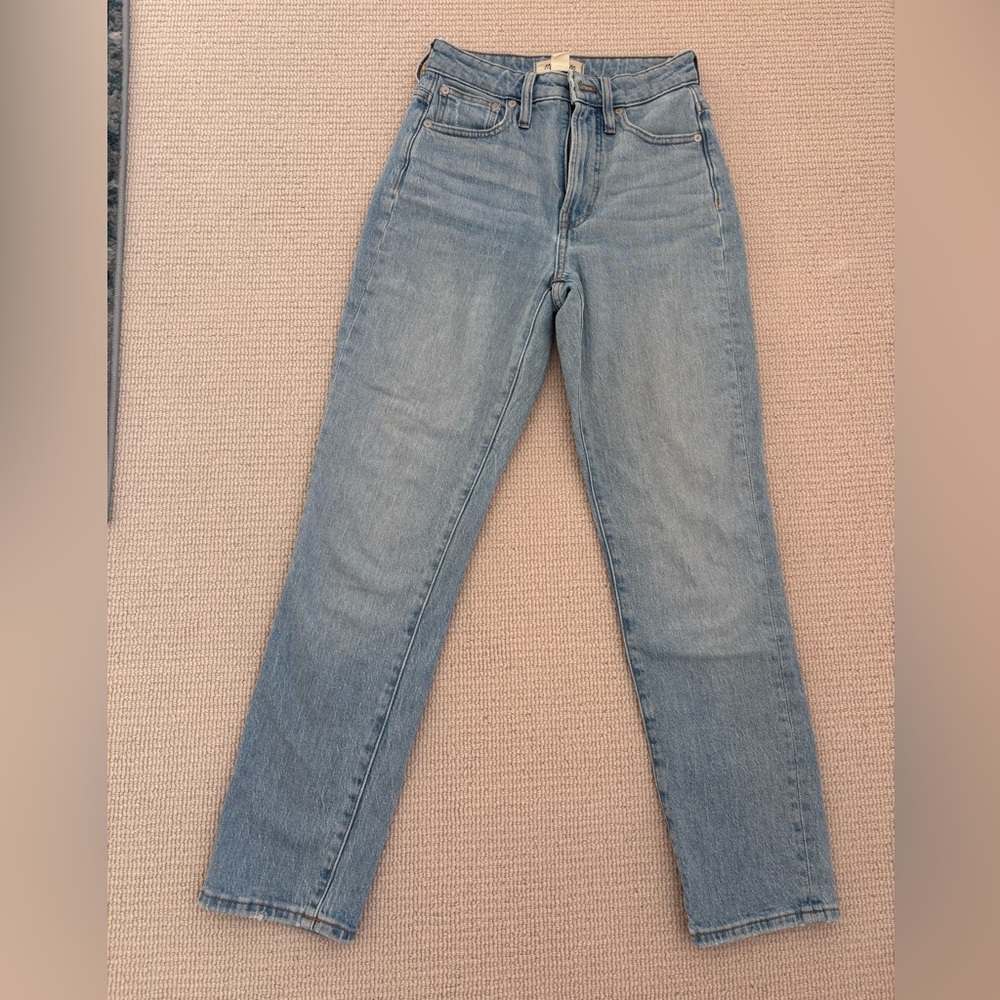 Madewell Curvy Perfect Vintage Jeans Light Wash High Rise Straight size 23